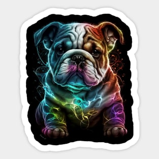 Colorful Dogs Designe #2 by Farbrausch Art 2023. Sticker